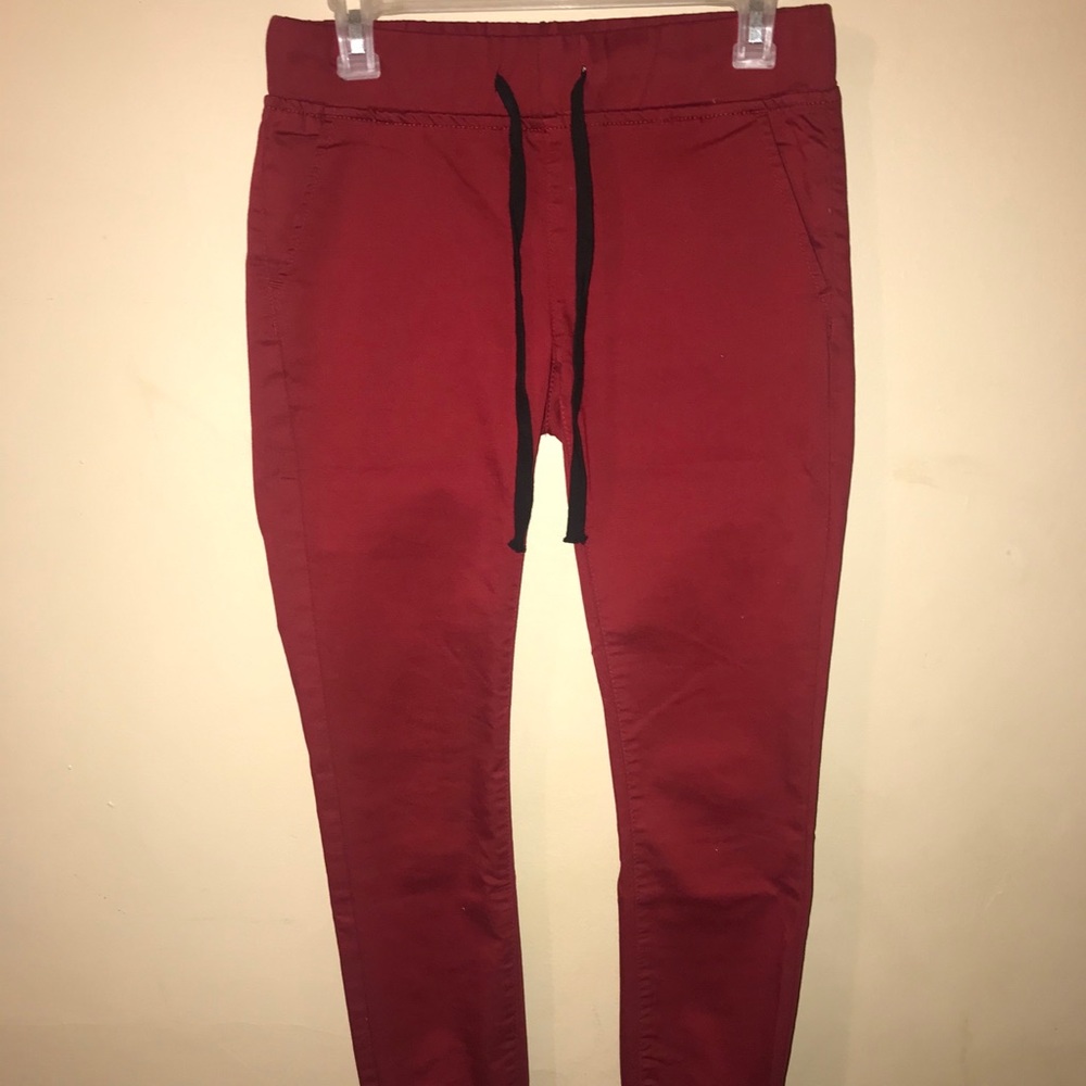 Size 5-6 Red Jeans / Elastic & Stretchy waist band